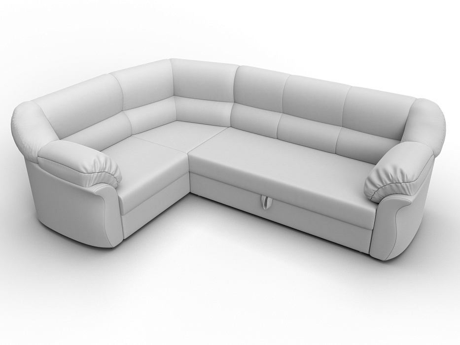 Диван угловой Карнелла левый угол (белый)