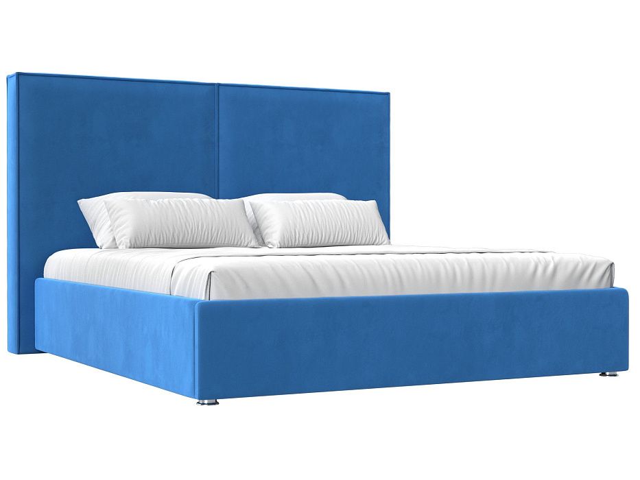 Интерьерная кровать Аура 160 (голубой цвет)