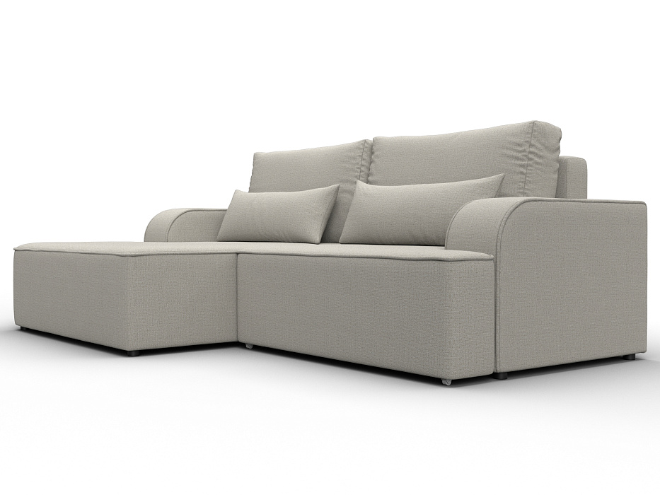 Диван угловой Лига-120 угол левый (амур 02 бежевый)