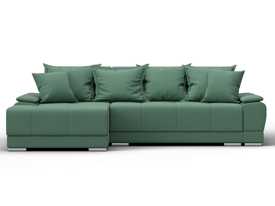 Диван угловой Лига-119 угол левый (амур 11 зеленый)