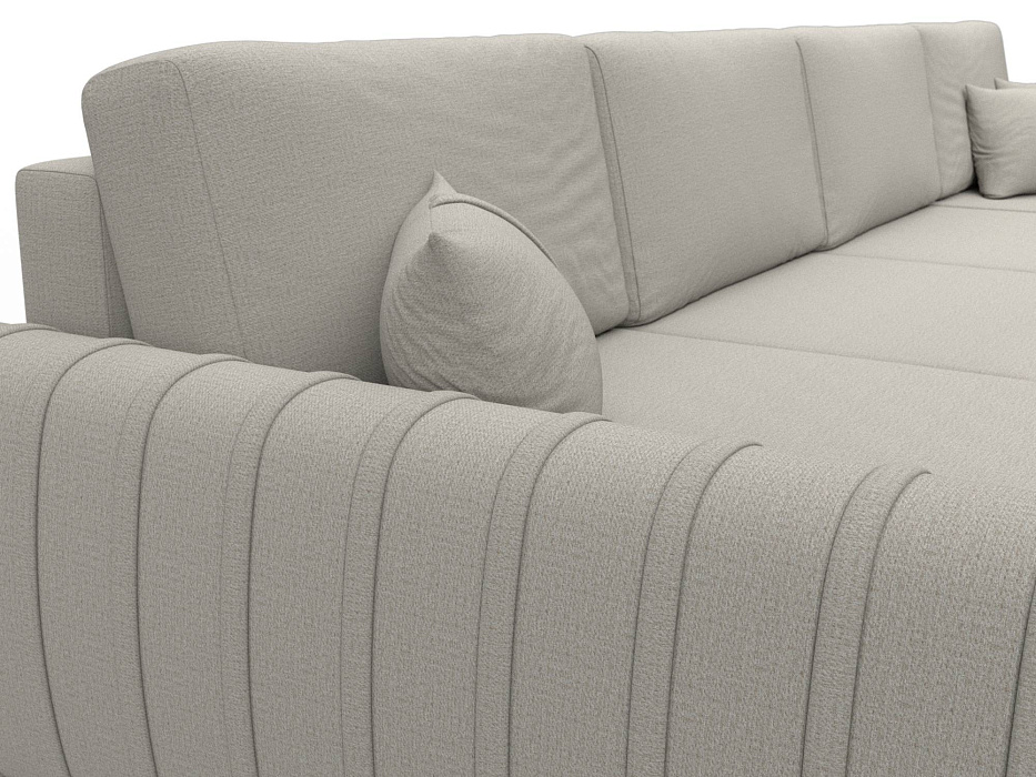 Диван П-образный Лига-057 НПБ Лонг (амур 02 бежевый)