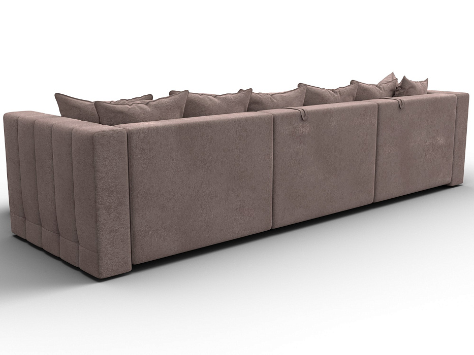 Диван угловой Лига-052 НПБ Лонг угол универсальный (tower 05 бежевый)