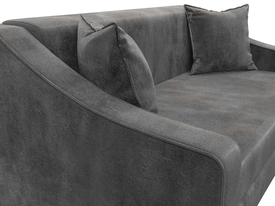 Диван прямой Лига-071 (tower 10 серый)