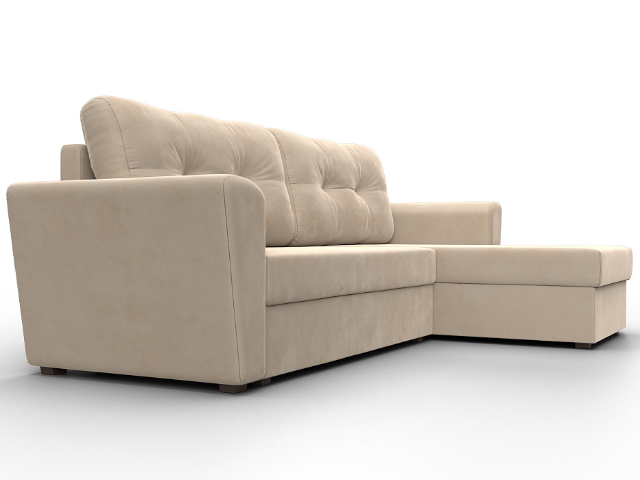 Диван угловой Амстердам Лайт правый угол (seven 729 бежевый)