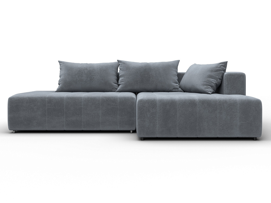 Диван угловой Лига-103 НПБ угол правый (tower 10 серый)