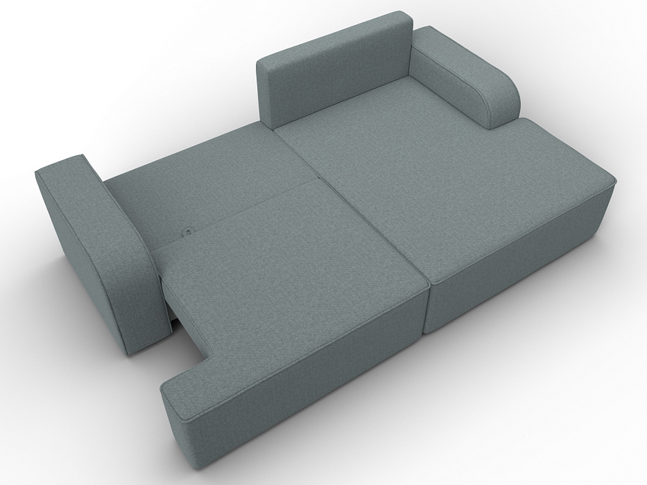 Диван угловой Лига-120 угол правый (амур 07 серый)