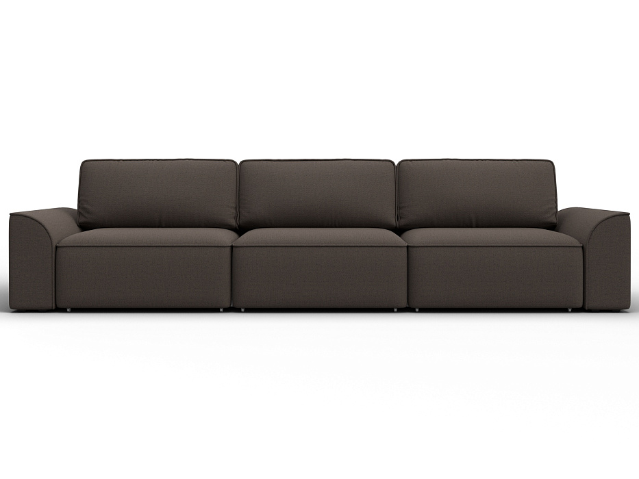 Диван прямой Лига-048 НПБ Лонг (амур 05 коричневый)