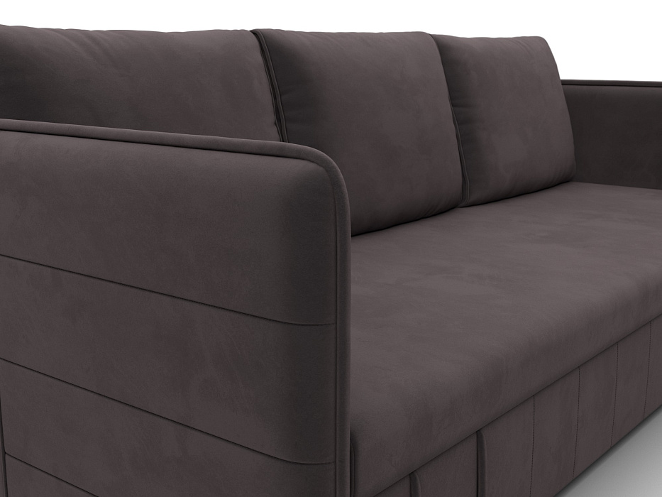 Диван прямой Слим (коричневый)