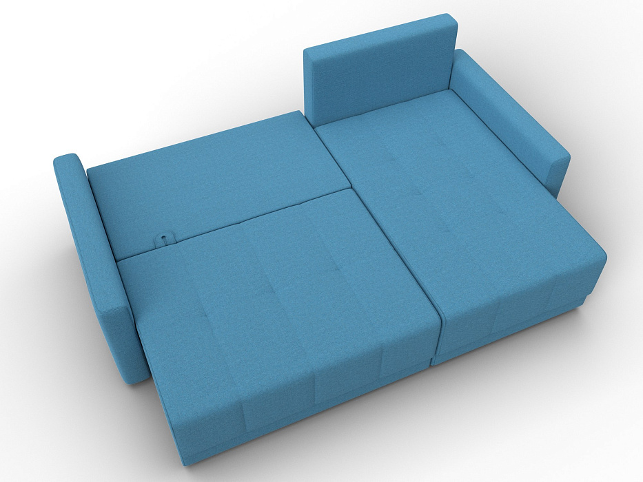 Диван угловой Лига-125 угол универсальный (амур 10 голубой)
