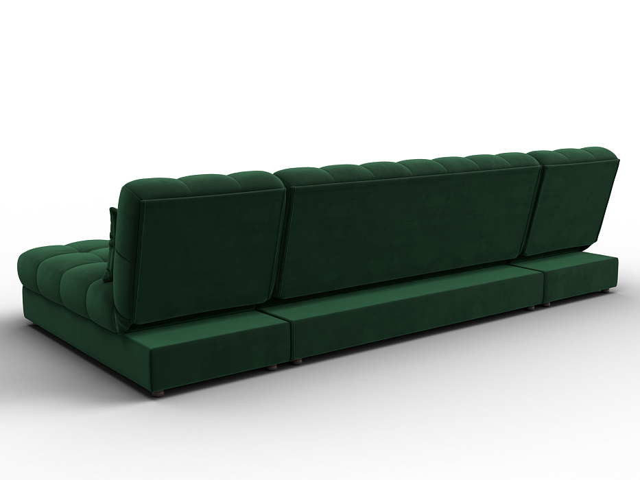 Диван П-образный Лига-116 НПБ (seven 626 зеленый)