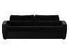 Прямой диван Форсайт (черный\черный цвет)