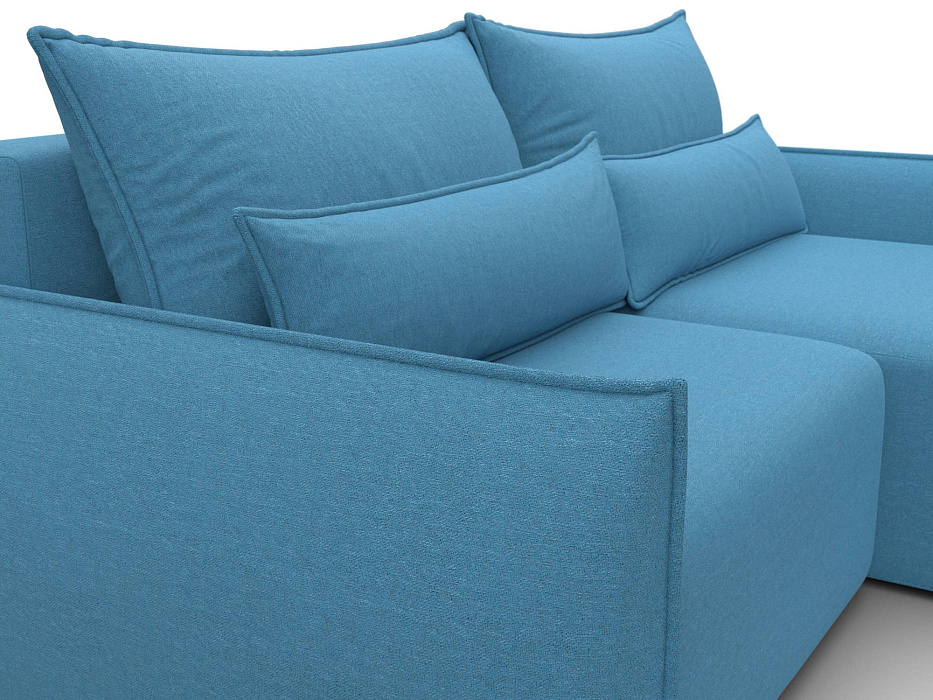 Диван угловой Лига-051 НПБ угол универсальный (амур 10 голубой)