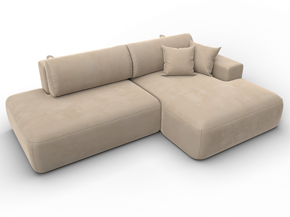 Диван угловой Лига-036 НПБ Модерн правый угол (бежевый)