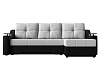 Угловой диван Сенатор правый угол (белый\черный цвет)