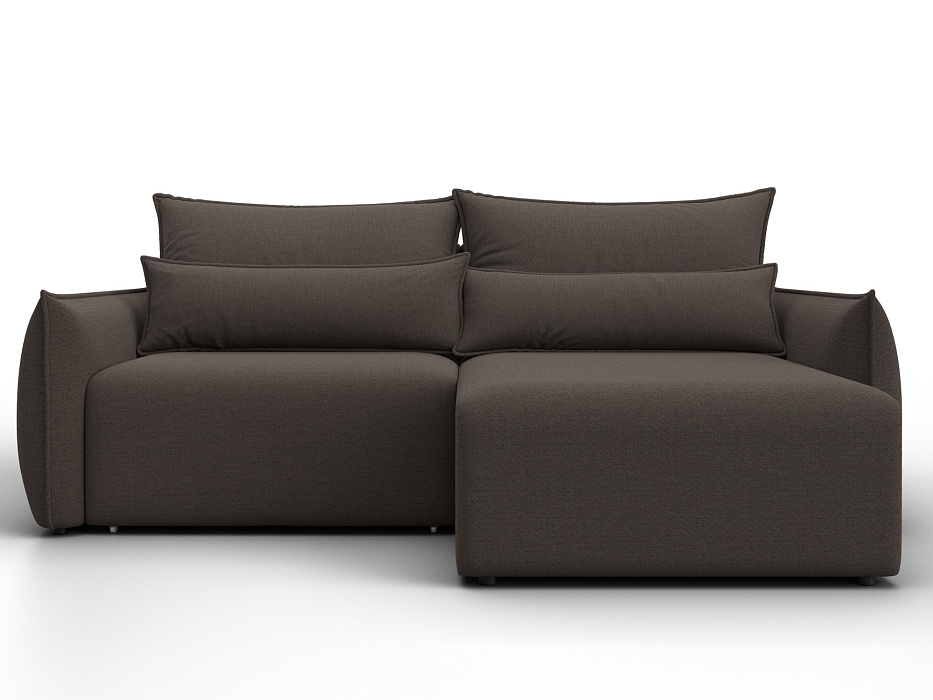 Диван угловой Лига-051 НПБ угол универсальный (амур 05 коричневый)