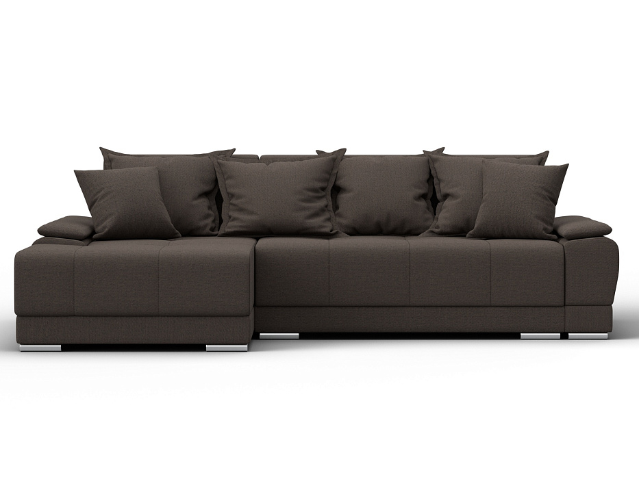 Диван угловой Лига-119 угол левый (амур 05 коричневый)