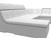 П-образный модульный диван Холидей Люкс (белый цвет)