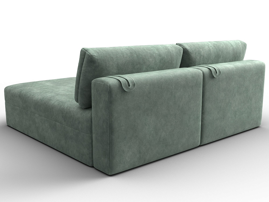 Диван угловой модульный Лига-060 НПБ угол универсальный (brut 08 зеленый)