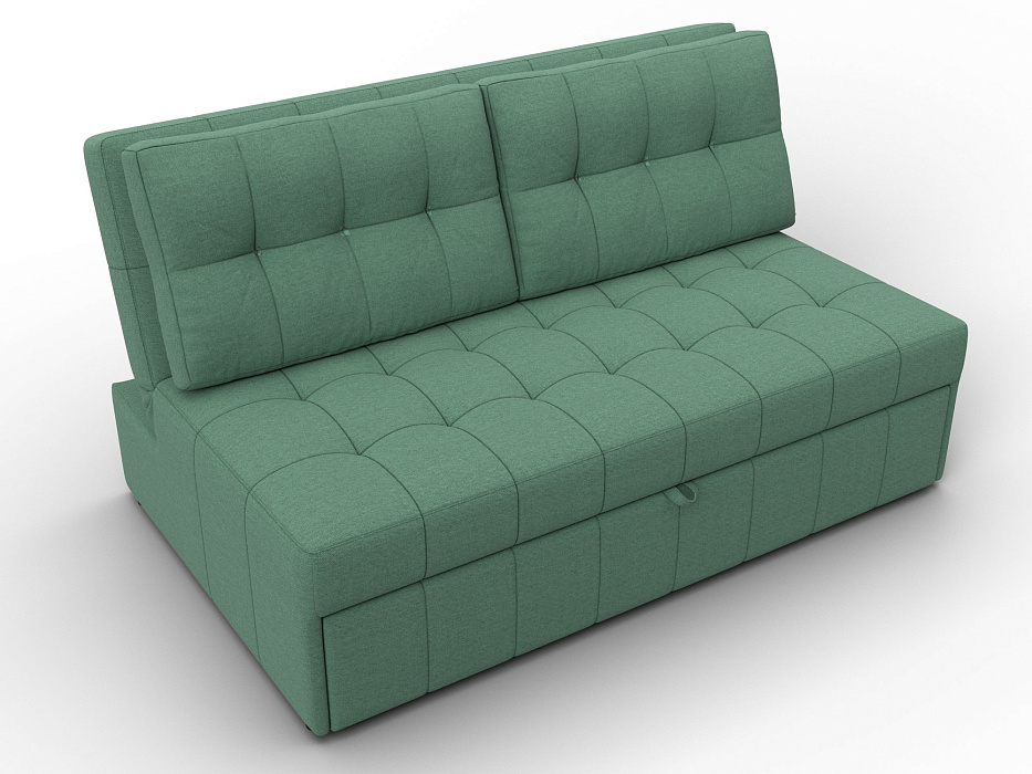 Диван прямой Лига-107 (140) (амур 11 зеленый)