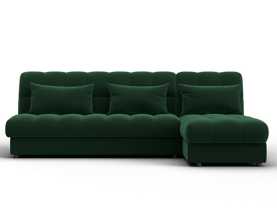 Диван угловой Лига-116 НПБ угол правый (seven 626 зеленый)