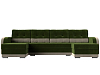 П-образный диван Марсель (зеленый\бежевый цвет)
