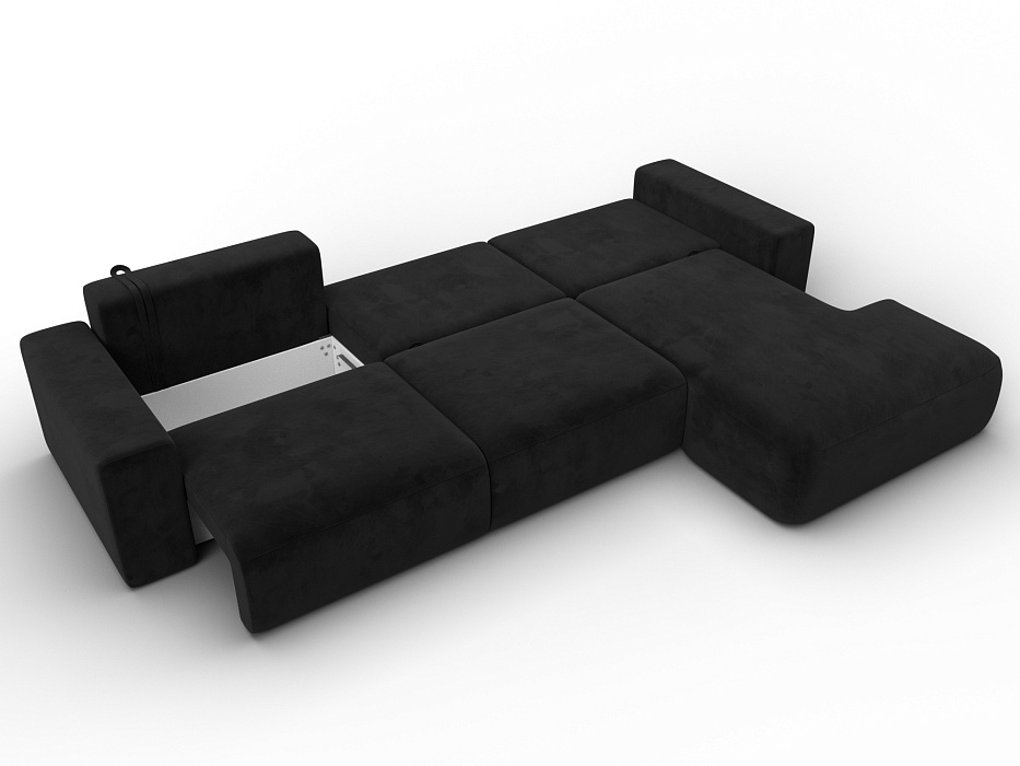 Диван угловой Лига-036 НПБ Классик Лонг правый угол (коричневый)