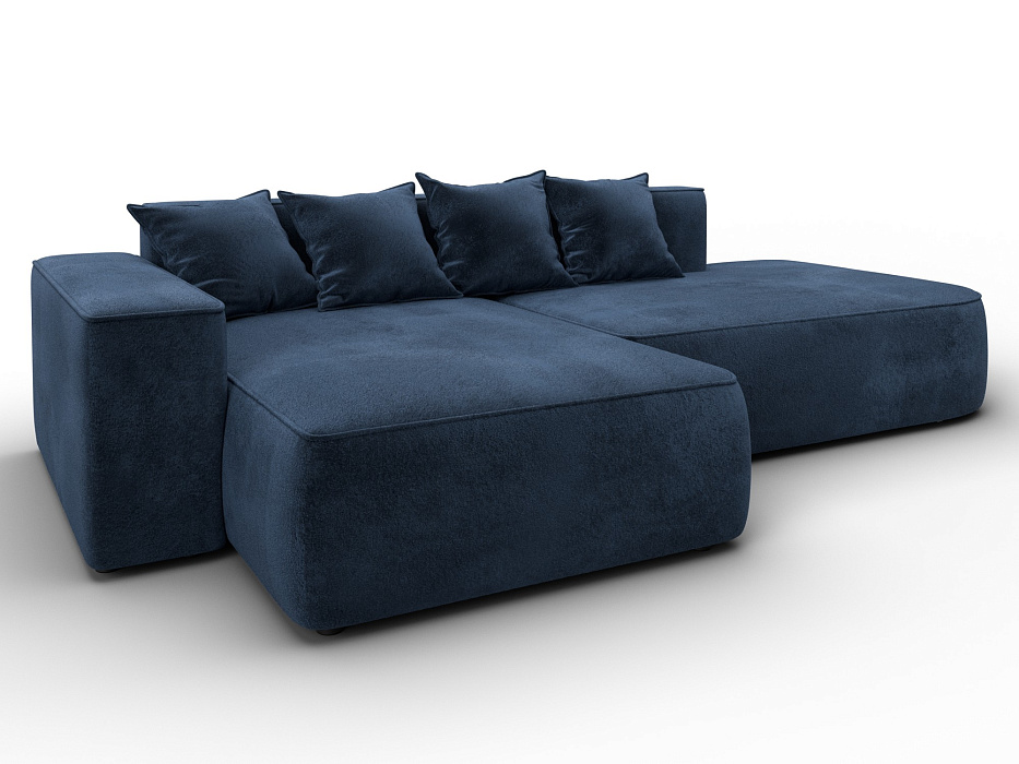 Диван угловой Лига-065 угол левый (tower 13 синий)