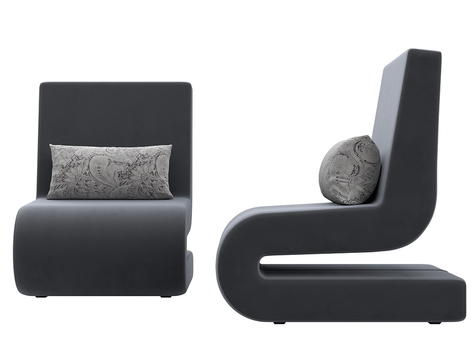 Кресло Волна (2 шт.) (seven 17 серый)