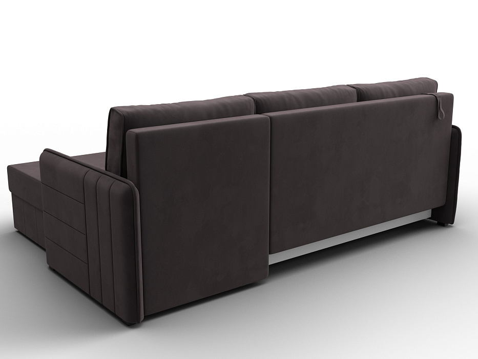 Диван угловой Слим угол универсальный (коричневый)