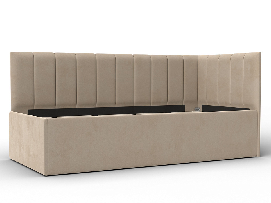 Кровать односпальная Лига-128 (90) (seven 729 бежевый)