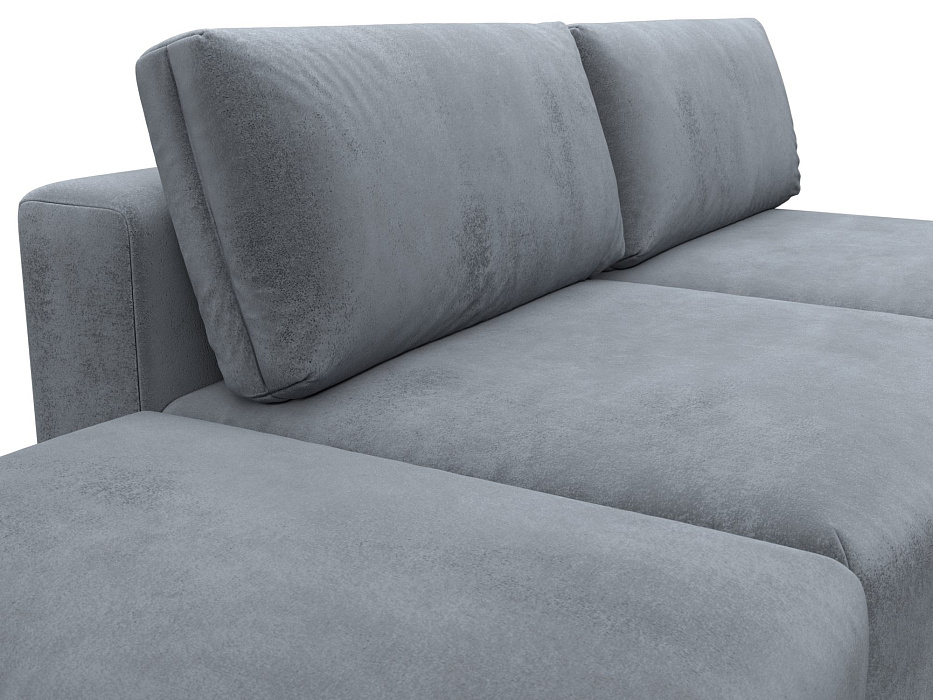 Диван прямой модульный с пуфом Лига-060 НПБ (tower 10 серый) Диван прямой модульный с пуфом Лига-060 НПБ (tower 10 серый)