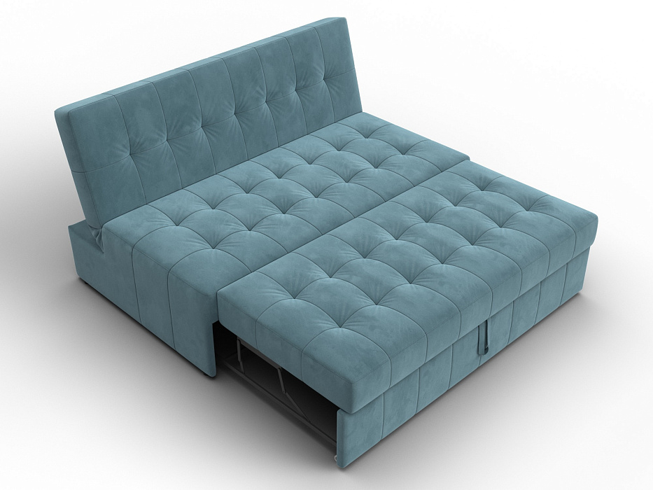 Диван прямой Лига-107 (140) (seven 113 бирюзовый)