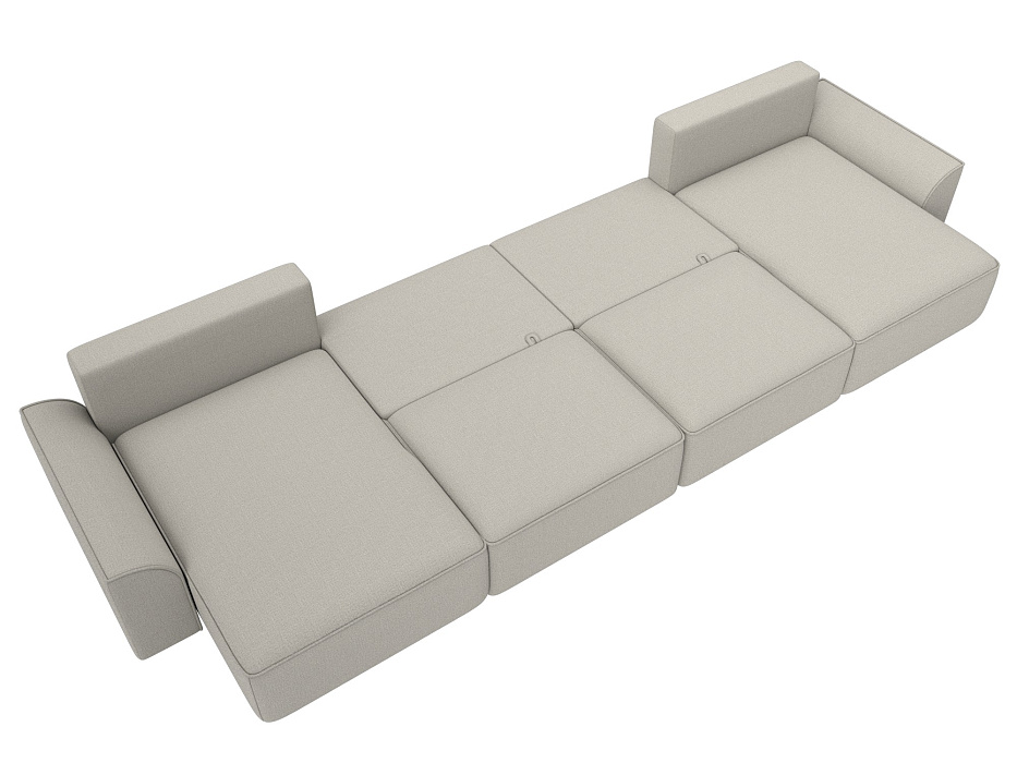 Диван П-образный Лига-048 НПБ лонг (амур 02 бежевый) Диван П-образный Лига-048 НПБ лонг (амур 02 бежевый)