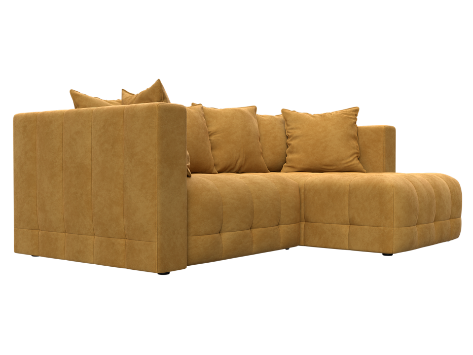 Диван угловой Лига-052 НПБ угол универсальный (brut 10 желтый)