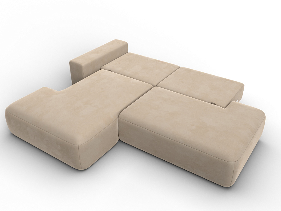 Диван угловой Лига-036 НПБ Модерн левый угол (бежевый)