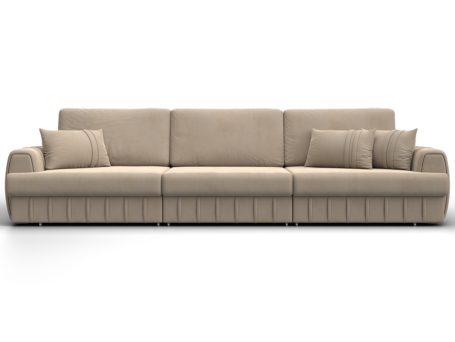 Диван прямой Лига-057 НПБ Лонг (seven 729 бежевый)