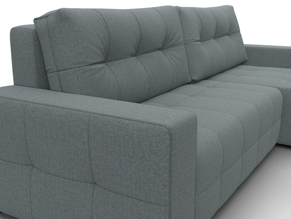 Диван угловой Лига-122 угол универсальный (амур 07 серый)