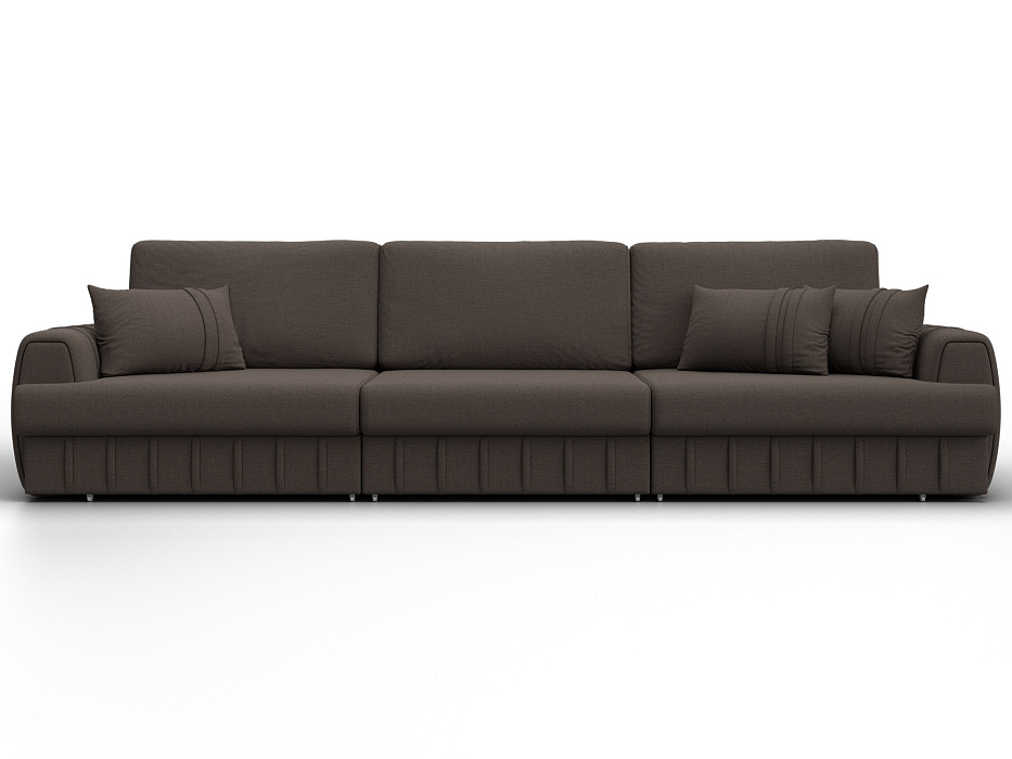 Диван прямой Лига-057 НПБ Лонг (амур 05 коричневый)