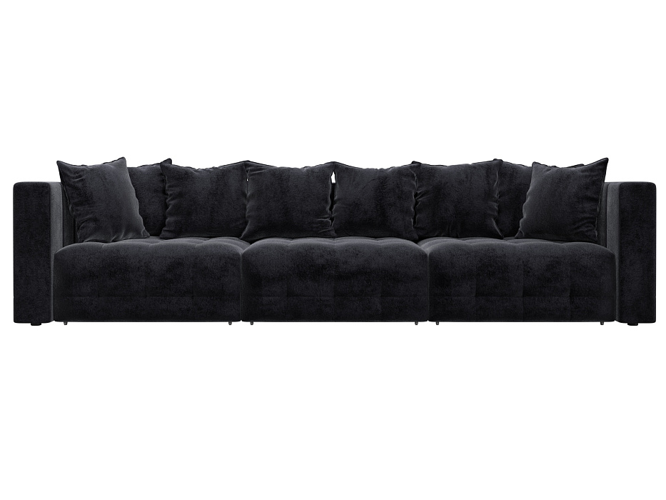 Диван прямой Лига-052 НПБ Лонг (tower 11 темно-серый)