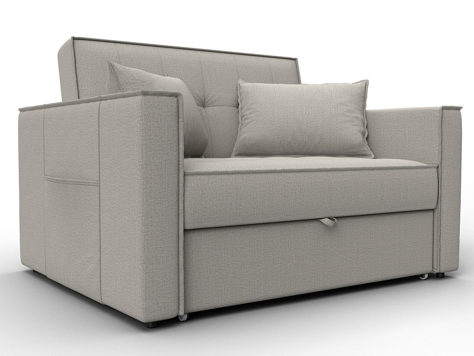 Диван прямой Лига-104 (140) (амур 02 бежевый)