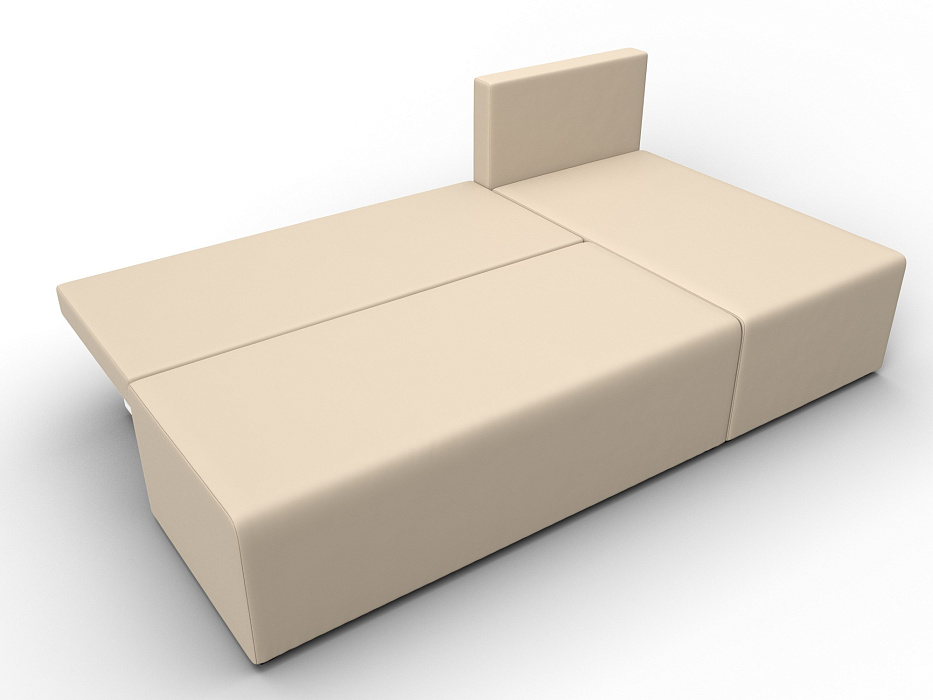 Диван угловой Поло правый угол (бежевый)