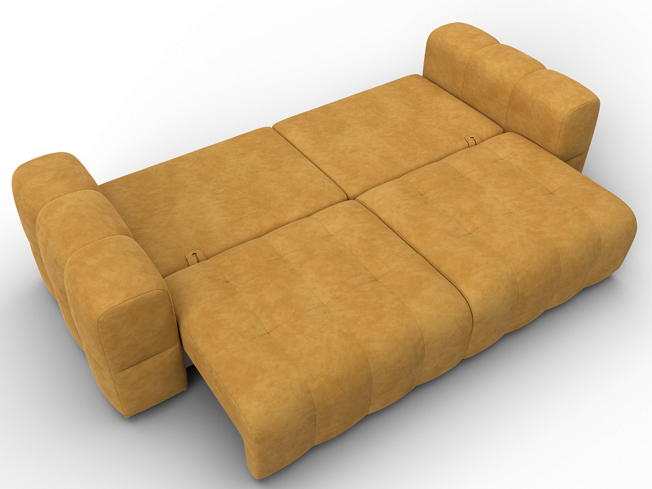 Диван прямой Лига-110 НПБ (brut 10 желтый)