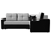 Угловой диван Комфорт правый угол (белый\черный цвет)