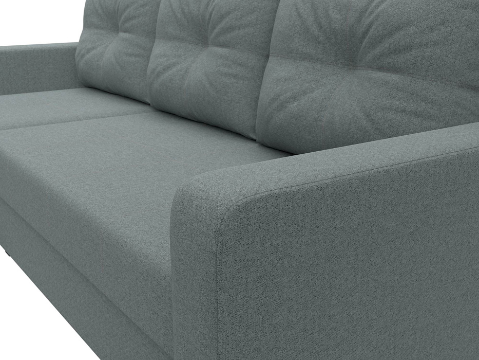 Диван угловой Ливерпуль Лайт левый угол (амур 07 серый)