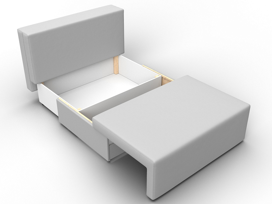 Диван прямой Лагуна (белый;черный)