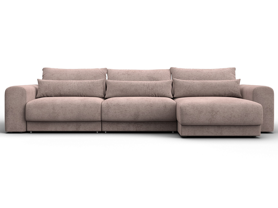 Диван угловой Лига-056 НПБ Лонг угол универсальный (tower 05 бежевый)