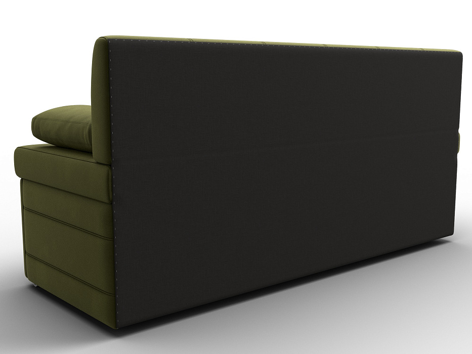 Диван кухонный прямой Лео (зеленый)