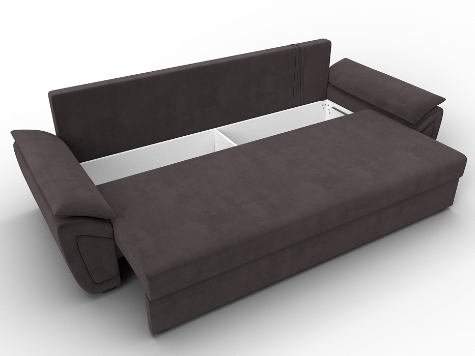 Диван прямой Нэстор Лайт (seven 727 коричневый)