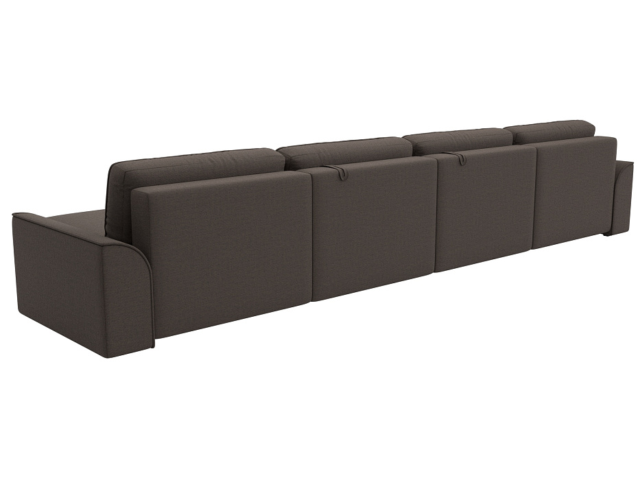 Диван П-образный Лига-048 НПБ лонг (амур 05 коричневый) Диван П-образный Лига-048 НПБ лонг (амур 05 коричневый)