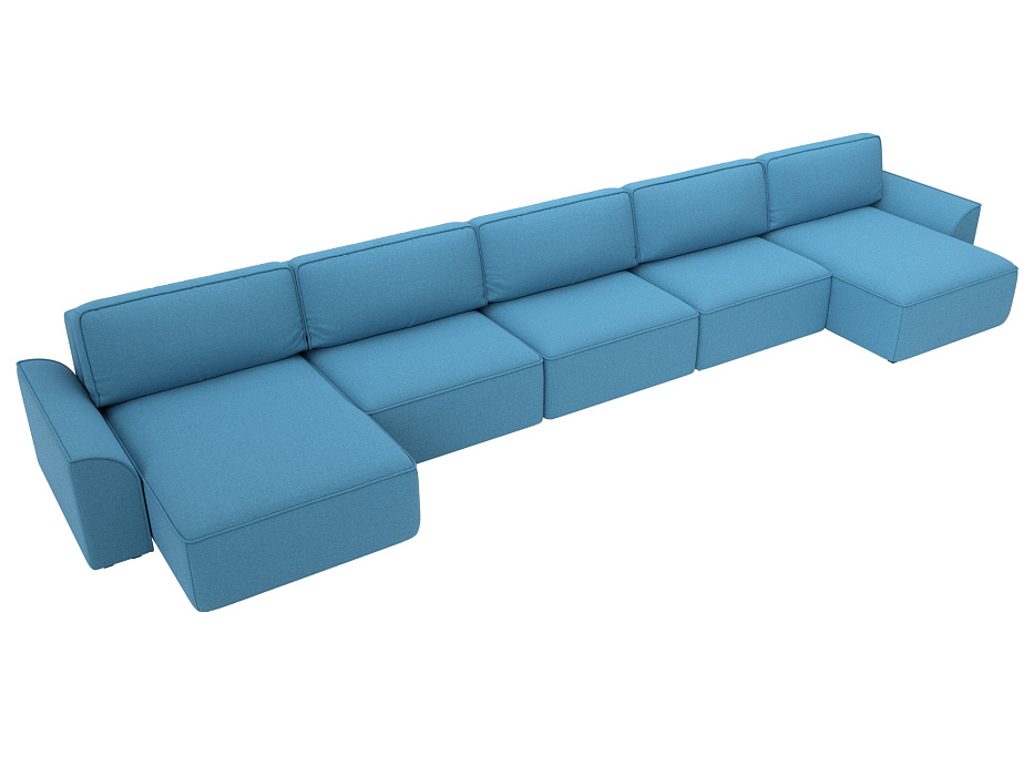 Диван П-образный Лига-048 НПБ МегаЛонг (амур 10 голубой) Диван П-образный Лига-048 НПБ МегаЛонг (амур 10 голубой)